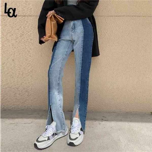 women loose high waist split jeans ladys wide leg long trousers cowboy streetwear female patchwork hip hop pants 210519, Blue
women loose high waist split jeans ladys wide leg long trousers cowboy streetwear female patchwork hip hop pants 210519, Blue