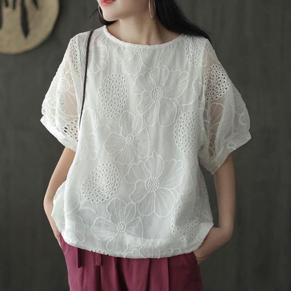 lamtrip romantic embroidery short sleeve tee t-shirt women 2021 summer women's, White
lamtrip romantic embroidery short sleeve tee t-shirt women 2021 summer women's, White