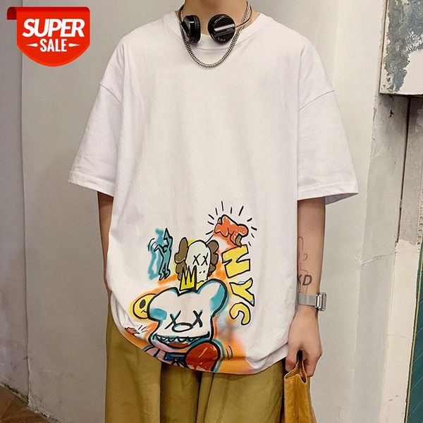 short-sleeved t-shirt male harajuku style half-sleeved loose and cool five-point sleeves #nc2k, White;black
short-sleeved t-shirt male harajuku style half-sleeved loose and cool five-point sleeves #nc2k, White;black