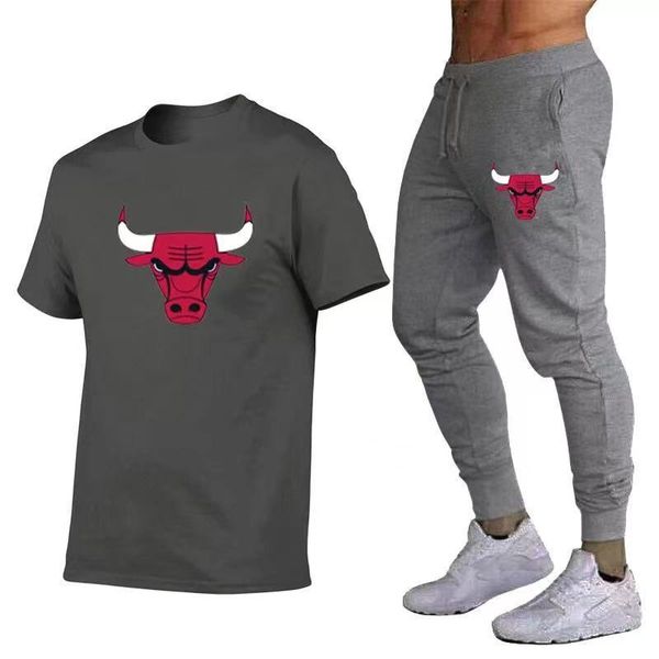 men's sportswear set summer short sleeve t-shirt pants running training round neck fashion casual wear two piece, Black
men's sportswear set summer short sleeve t-shirt pants running training round neck fashion casual wear two piece, Black