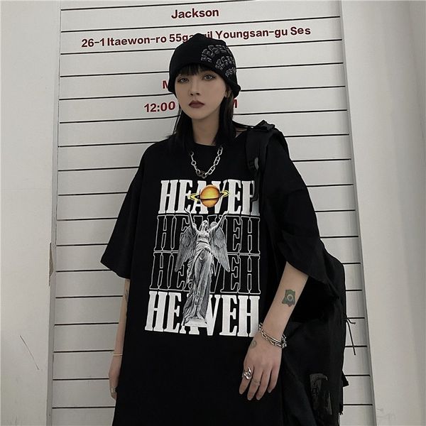 women's t-shirt creative planet classic print t-shirt female summer casual o-neck loose pullovers american street trend short slee, White
women's t-shirt creative planet classic print t-shirt female summer casual o-neck loose pullovers american street trend short slee, White