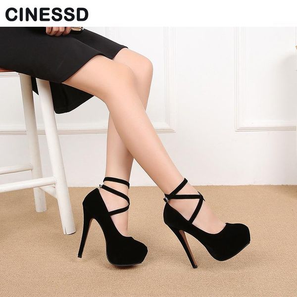 dress shoes fashion cross-toed suede women party pumps round toe 14cm stiletto heel office lady single large size 35-46, Black
dress shoes fashion cross-toed suede women party pumps round toe 14cm stiletto heel office lady single large size 35-46, Black