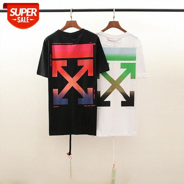 ow white gradient arrow short-sleeved bf style student half-sleeved round neck t-shirt #yu5g, White;black
ow white gradient arrow short-sleeved bf style student half-sleeved round neck t-shirt #yu5g, White;black