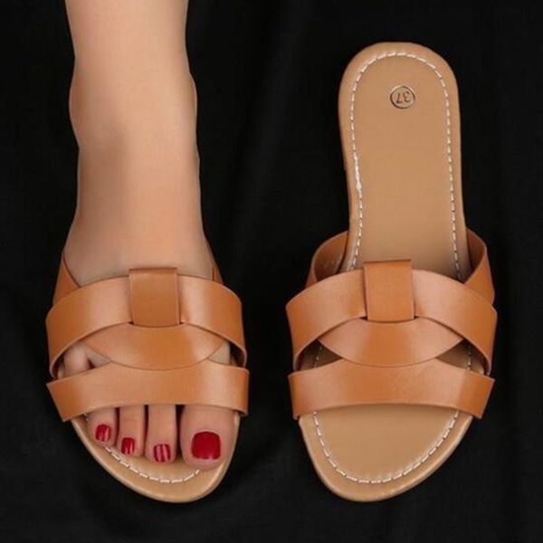 summer women shoes flat sandals casual comfortable beach cross weave women's slippers solid color large size zy187, Black
summer women shoes flat sandals casual comfortable beach cross weave women's slippers solid color large size zy187, Black