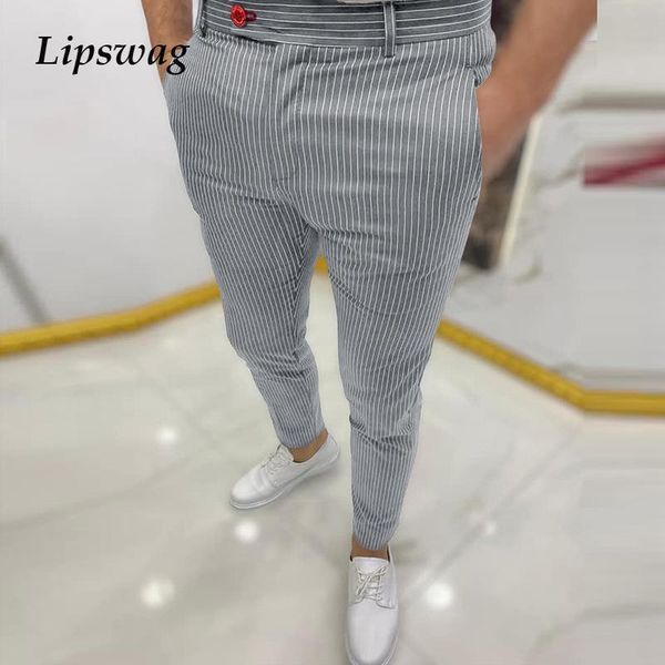 men's pants business casual slim trousers fashion striped printing pencil for men 2021 spring autumn mid waist skinny long, Black
men's pants business casual slim trousers fashion striped printing pencil for men 2021 spring autumn mid waist skinny long, Black