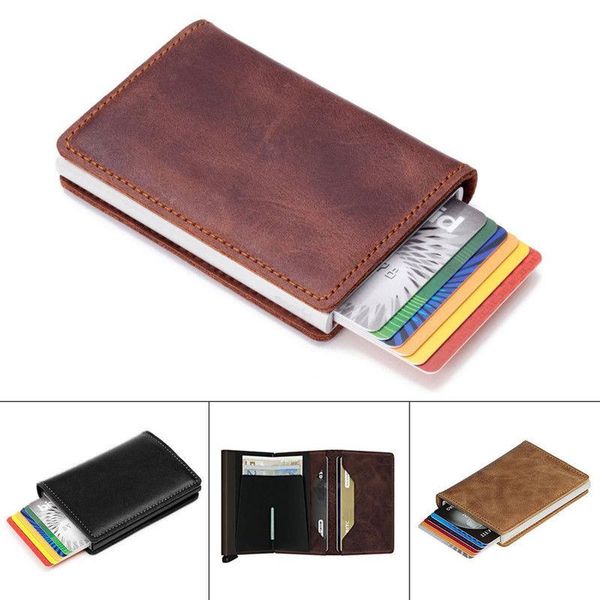 card holders brand style men leather id credit protector money wallet clip case, Brown;gray
card holders brand style men leather id credit protector money wallet clip case, Brown;gray