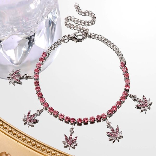 2021 maple leaf crystal anklet for women pink rhinestone butterfly tennis chain anklet bracelet beach accessories, Red;blue
2021 maple leaf crystal anklet for women pink rhinestone butterfly tennis chain anklet bracelet beach accessories, Red;blue