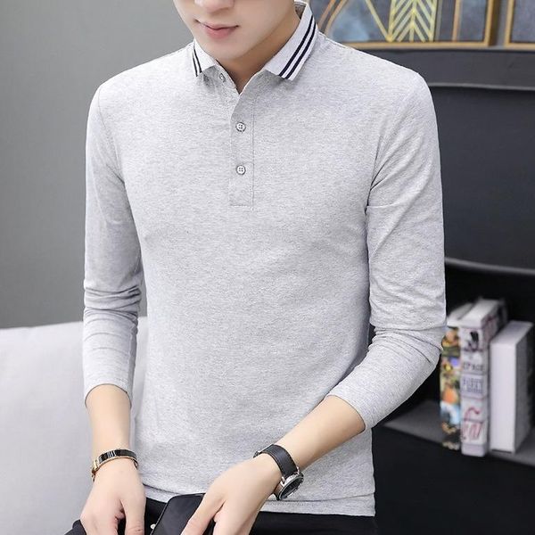 men's dress shirts spring and autumn long sleeved t-shirt lapel clothes pure cotton bottomed shirt, White;black
men's dress shirts spring and autumn long sleeved t-shirt lapel clothes pure cotton bottomed shirt, White;black