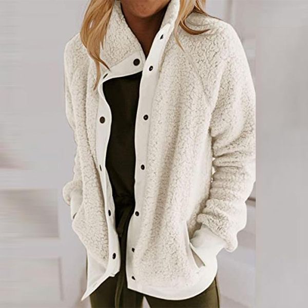 women's fur & faux autumn winter female casual loose outwear vintage solid single-breasted jacket women elegant warm lambswool partchwo, Black
women's fur & faux autumn winter female casual loose outwear vintage solid single-breasted jacket women elegant warm lambswool partchwo, Black