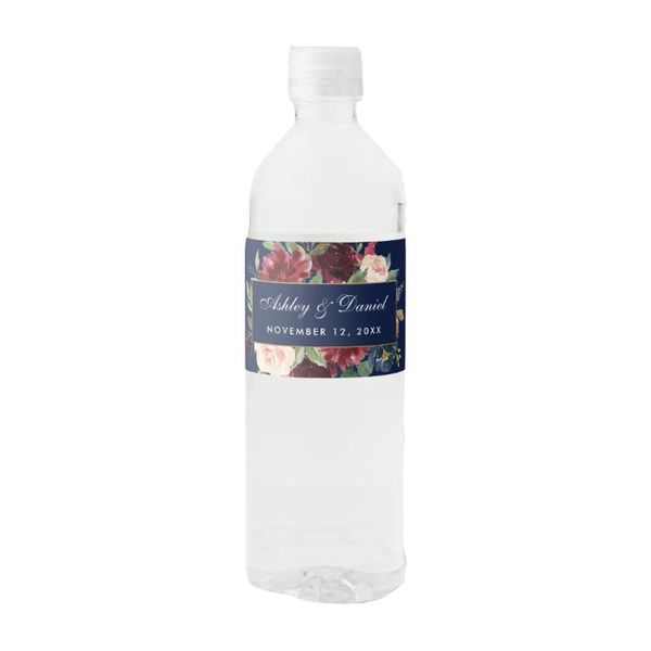 other event & party supplies custom watercolor floral burgundy blue gold wedding water bottle label wrappers
other event & party supplies custom watercolor floral burgundy blue gold wedding water bottle label wrappers