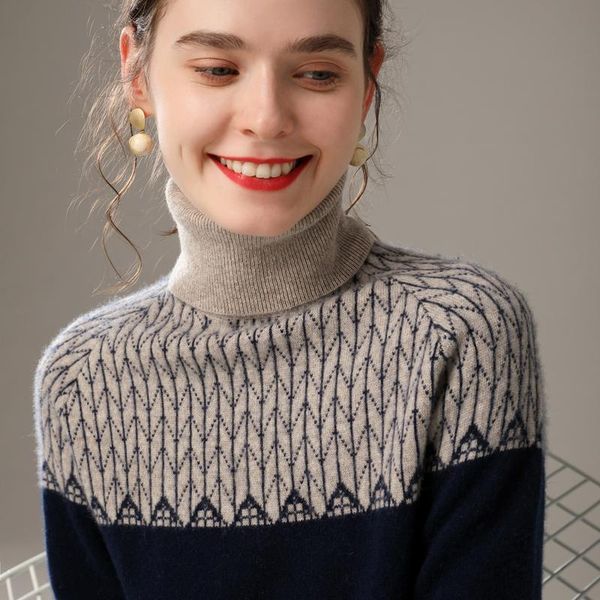women's sweaters 2021 retro ethnic thick cashmere sweater women' high lapel loose pullover short color matching pure wool knitted, White;black
women's sweaters 2021 retro ethnic thick cashmere sweater women' high lapel loose pullover short color matching pure wool knitted, White;black