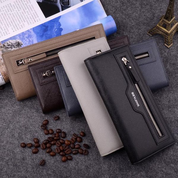 wallets for men leather long ticket clutch black purse coin zipper wallet with card holder, Red;black
wallets for men leather long ticket clutch black purse coin zipper wallet with card holder, Red;black