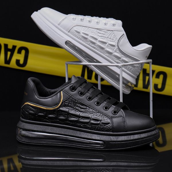 414243 size mcqueen white shoes mens crocodile leather business casual shoes low-air cushion elevator shoes internet celebrity live broa, Black;white
414243 size mcqueen white shoes mens crocodile leather business casual shoes low-air cushion elevator shoes internet celebrity live broa, Black;white