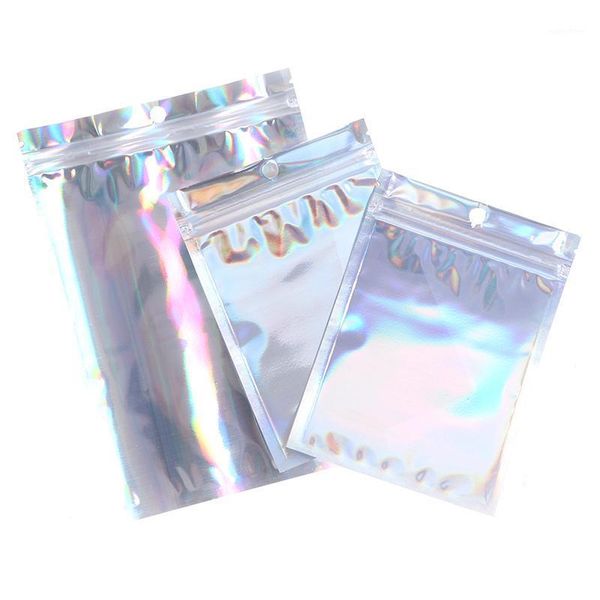 50pcs lashes packaging bags laser zip lock party favor bag eyelashes package1