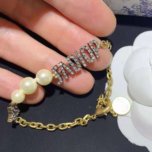 70% off d letter pearl bracelet women's net red same temperament women's diamond necklace, Silver
70% off d letter pearl bracelet women's net red same temperament women's diamond necklace, Silver