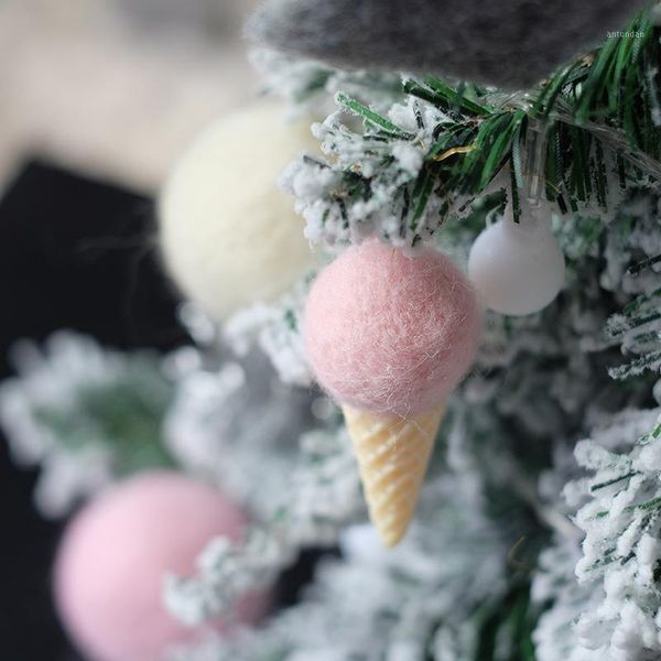 christmas decorations bg korean wool felt ball ice cream pendant ins wind white gray pink macarons
christmas decorations bg korean wool felt ball ice cream pendant ins wind white gray pink macarons