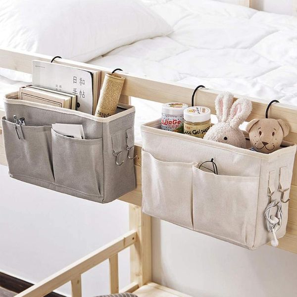 storage bags bedside hanging organizer caddy with metal hooks bunk pocket for bedroom cosmetics
storage bags bedside hanging organizer caddy with metal hooks bunk pocket for bedroom cosmetics
