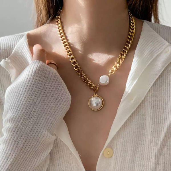 pendant necklaces king shiny hip hop imitation pearl necklace trendy gold color geometric round heart choker girls party jewelry, Silver
pendant necklaces king shiny hip hop imitation pearl necklace trendy gold color geometric round heart choker girls party jewelry, Silver