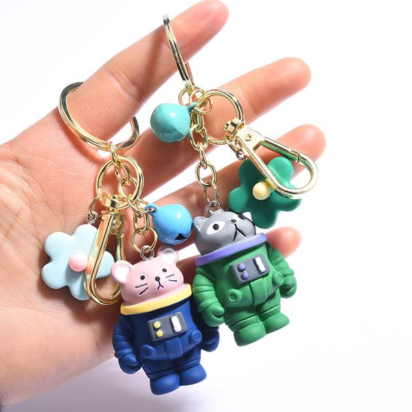 2021 fashion keychain new panda mouse astronaut animal doll resin pendant cartoon car key ring, Slivery;golden
2021 fashion keychain new panda mouse astronaut animal doll resin pendant cartoon car key ring, Slivery;golden