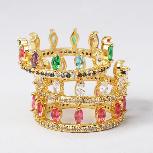 wedding rings juran fashion 925 sterling silver thin rainbow cubic zircon engagement crown stackable ring for women jewelry, Slivery;golden
wedding rings juran fashion 925 sterling silver thin rainbow cubic zircon engagement crown stackable ring for women jewelry, Slivery;golden
