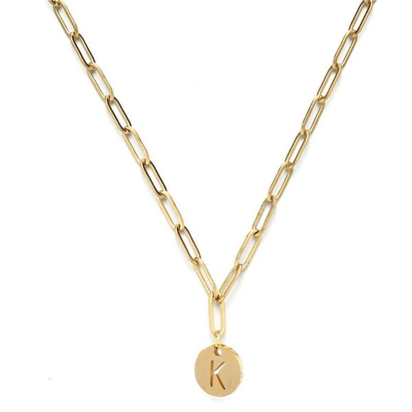 chains kpop collar women's neck gold color stainless steel initial letter pendant chokers necklaces for women fashion jewelry, Silver
chains kpop collar women's neck gold color stainless steel initial letter pendant chokers necklaces for women fashion jewelry, Silver