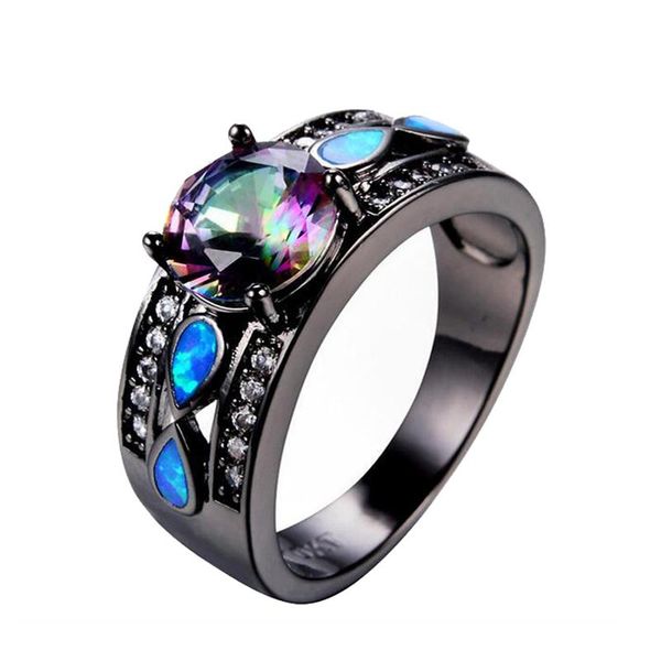 wedding rings vintage women ring rainbow cz fashion black gold color opal engagement for women/men jewelry bijoux femme, Slivery;golden
wedding rings vintage women ring rainbow cz fashion black gold color opal engagement for women/men jewelry bijoux femme, Slivery;golden