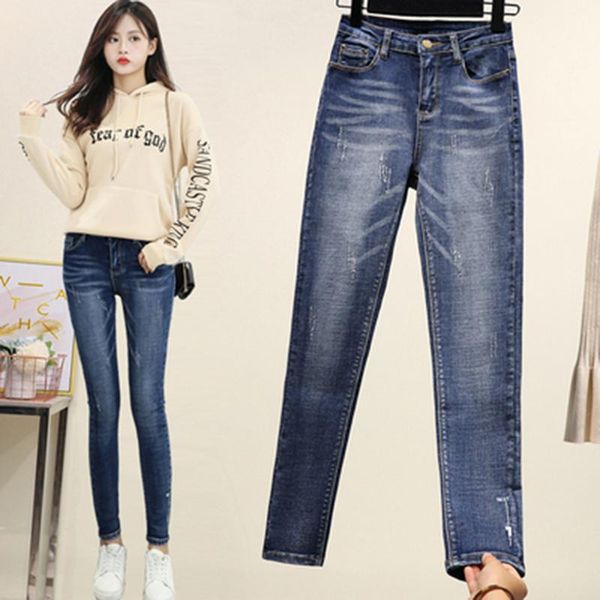 women's jeans plus size skinny women high waist stretch denim trousers ladies embroidery elastic slim pencil pants mujer spring autumn, Blue
women's jeans plus size skinny women high waist stretch denim trousers ladies embroidery elastic slim pencil pants mujer spring autumn, Blue