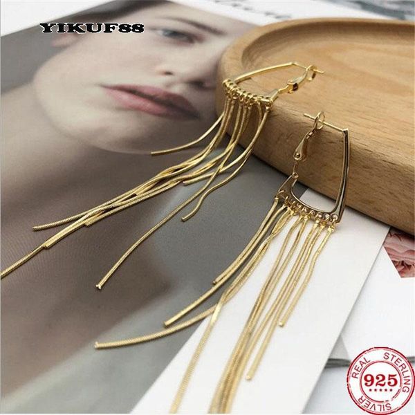 stud yikuf88 s925 sterling silver needle women tassel earrings female square earring gradient chain for ear, Golden;silver
stud yikuf88 s925 sterling silver needle women tassel earrings female square earring gradient chain for ear, Golden;silver