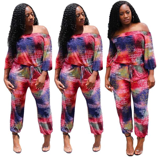 star model 2021 new women's fashion rendering letter print one-piece pants, Black;pink
star model 2021 new women's fashion rendering letter print one-piece pants, Black;pink