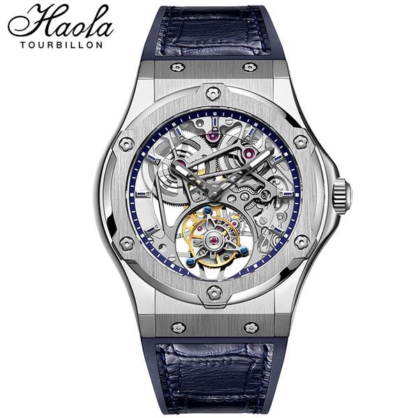 wristwatches haofa real tourbillon mechanical movement watches mes 2021 sapphire hollow skeleton manual flying watch men luxury, Slivery;brown
wristwatches haofa real tourbillon mechanical movement watches mes 2021 sapphire hollow skeleton manual flying watch men luxury, Slivery;brown