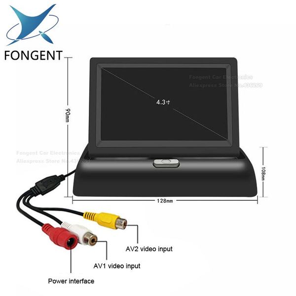 car video 4.3 inch tft lcd foldable monitor display reverse camera parking system for rear view back off monitors ntsc pal
car video 4.3 inch tft lcd foldable monitor display reverse camera parking system for rear view back off monitors ntsc pal
