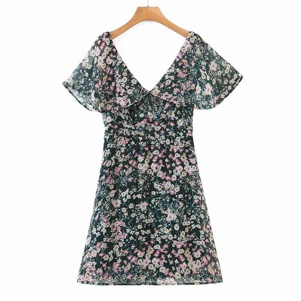 women summer vintage print mini dress short sleeve v-neck buttons elastic bust female elegant sweet lining dresses vestidos 210513, Black;gray
women summer vintage print mini dress short sleeve v-neck buttons elastic bust female elegant sweet lining dresses vestidos 210513, Black;gray