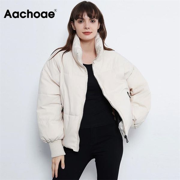 aachoae solid color fashion winter parka women long sleeve zipper thick warm parkas coat casual down jacket with pockets 211216, Black
aachoae solid color fashion winter parka women long sleeve zipper thick warm parkas coat casual down jacket with pockets 211216, Black