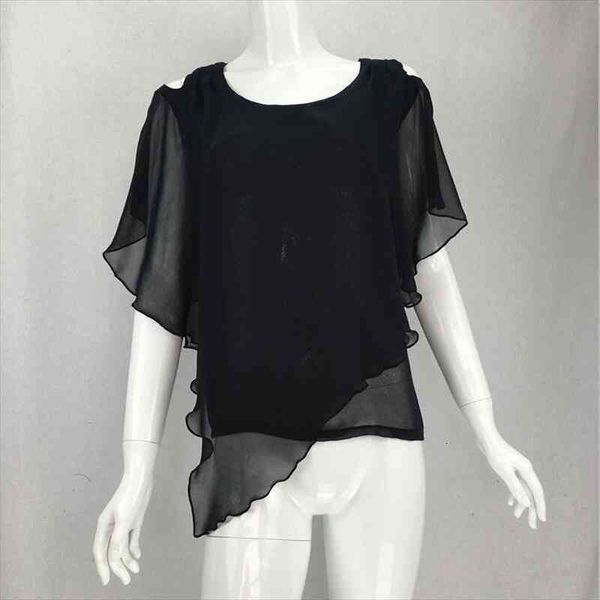 fashion summer chiffon womens shirts plus size ruffle batwing short sleeve casual shirt black white 5xl 6xl
fashion summer chiffon womens shirts plus size ruffle batwing short sleeve casual shirt black white 5xl 6xl