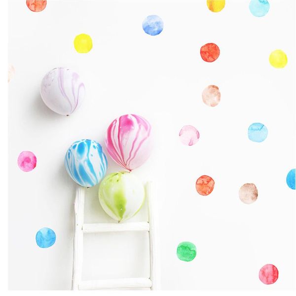 wall stickers 29pcs=1set children room 6cm dot watercolor sticker color circle decal cute art for kid's bedroom gift
wall stickers 29pcs=1set children room 6cm dot watercolor sticker color circle decal cute art for kid's bedroom gift