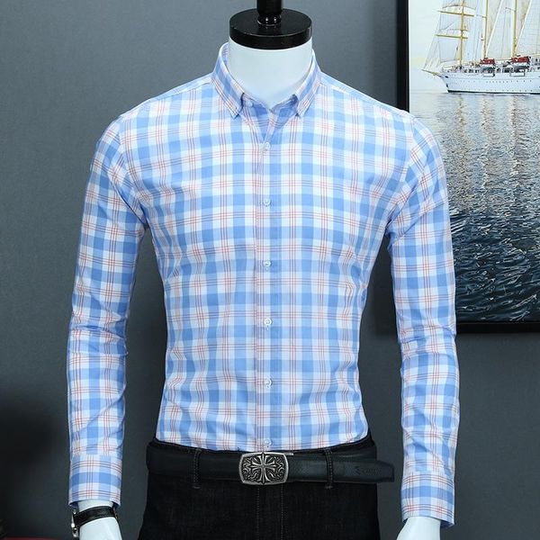 men's casual shirts high grade pure cotton plaid for business men turn down collar long sleeve no chest pocket soft checked, White;black
men's casual shirts high grade pure cotton plaid for business men turn down collar long sleeve no chest pocket soft checked, White;black