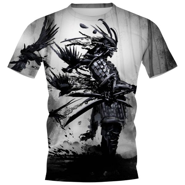 cloocl samurai 3d printed t-shirts mens casual clothes slim short sleeve harajuku t shirts teens outfits, White;black
cloocl samurai 3d printed t-shirts mens casual clothes slim short sleeve harajuku t shirts teens outfits, White;black