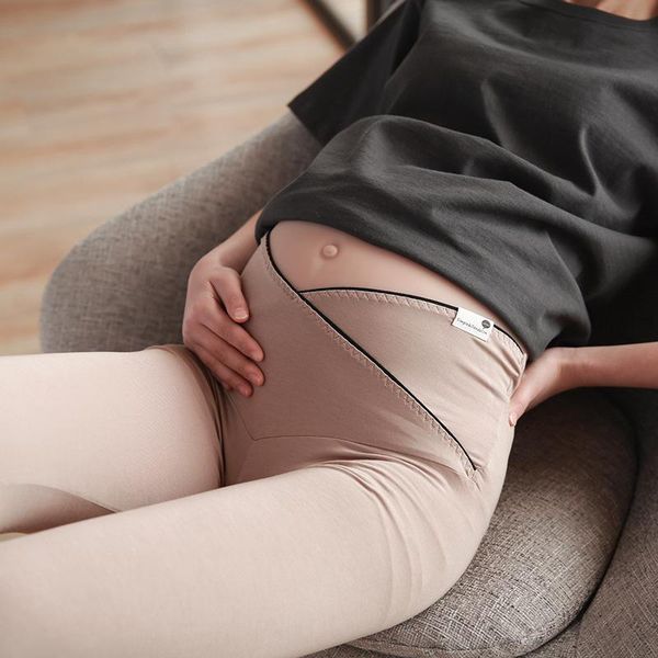 maternity bottoms spring and summer korean style cross elastic side lift modal nine points pregnant women's leggings, White
maternity bottoms spring and summer korean style cross elastic side lift modal nine points pregnant women's leggings, White