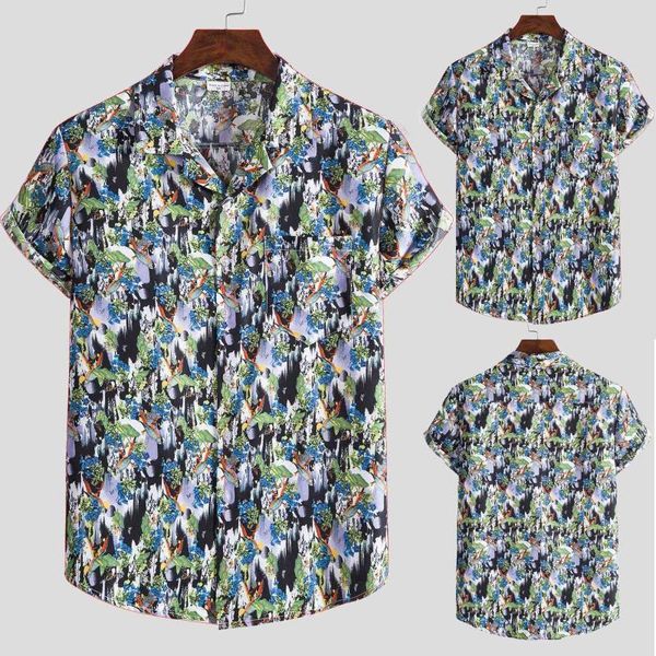 men's t-shirts hawaiian short sleeve t-shirt tos casual turn-down collar printing fashion ethnic summer loose seaside vacation, White;black
men's t-shirts hawaiian short sleeve t-shirt tos casual turn-down collar printing fashion ethnic summer loose seaside vacation, White;black