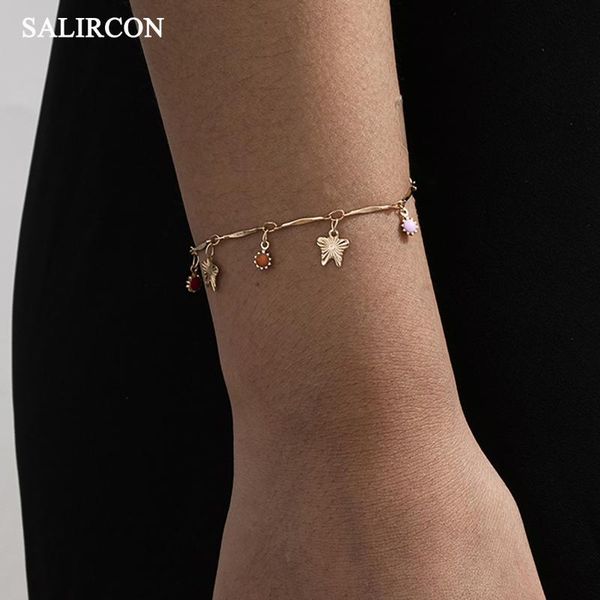 salircon kpop multicolor sunflowers butterfly bracelets for women boho trendy special design thin chain bracelet bangles jewelry link,, Black
salircon kpop multicolor sunflowers butterfly bracelets for women boho trendy special design thin chain bracelet bangles jewelry link,, Black