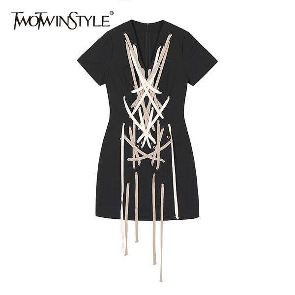 casual cross bandage dress for women v neck short sleeve high waist mini slim dresses female fashion new summer 210428, Black;gray
casual cross bandage dress for women v neck short sleeve high waist mini slim dresses female fashion new summer 210428, Black;gray