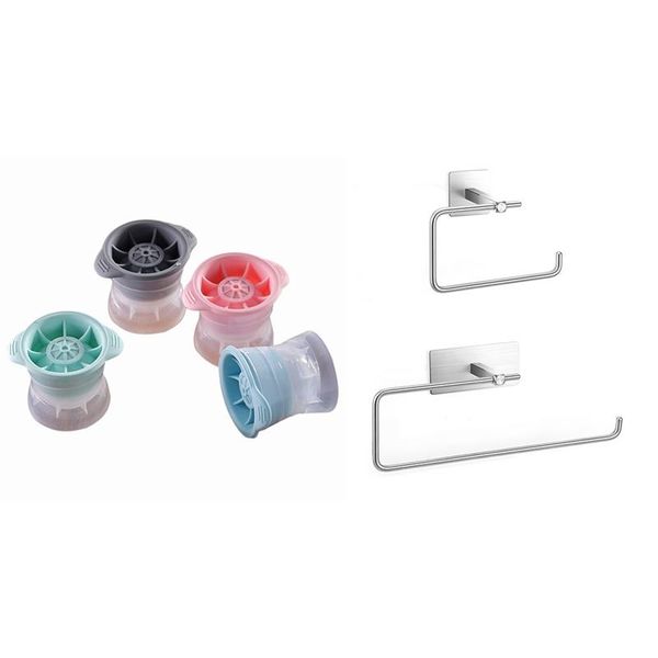 toilet paper holders 4pcs whiskey ice tray square mold with 2pack wall mount adhesive towel holder tissue roll storage rack
toilet paper holders 4pcs whiskey ice tray square mold with 2pack wall mount adhesive towel holder tissue roll storage rack