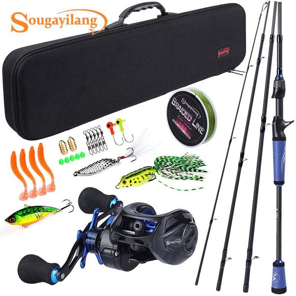 sougayilang 1.8m 2.1m 2.4m fishing rod full kits and 9+1bb high speed 7.0:1 gear ratio saltwater freshwater travel pole set reel combo
sougayilang 1.8m 2.1m 2.4m fishing rod full kits and 9+1bb high speed 7.0:1 gear ratio saltwater freshwater travel pole set reel combo
