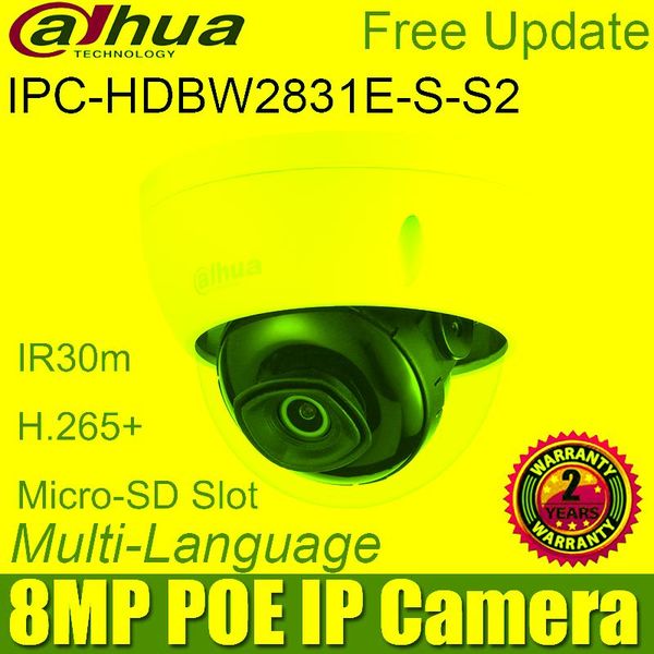dahua ip camera 8mp fixed-focal dome ipc-hdbw2831e-s-s2 poe ir30m sd card slot ip67 ik10 h.265+ network original cameras
dahua ip camera 8mp fixed-focal dome ipc-hdbw2831e-s-s2 poe ir30m sd card slot ip67 ik10 h.265+ network original cameras