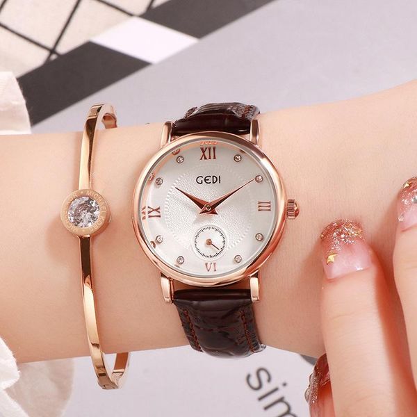 wristwatches college wind literary female wrist table simple diamond belt women's watch ins korean casual, Slivery;brown
wristwatches college wind literary female wrist table simple diamond belt women's watch ins korean casual, Slivery;brown