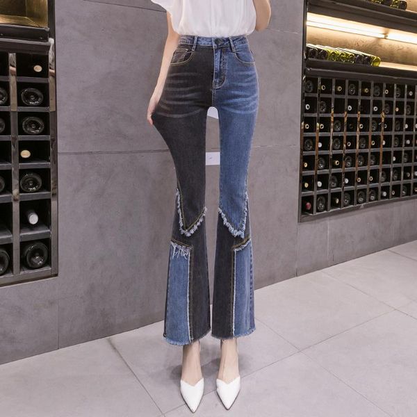 women's pants & capris xuxi 2021 spring autumn denim women color matching stretch high waist trousers was thin ankle-length e3641, Black;white
women's pants & capris xuxi 2021 spring autumn denim women color matching stretch high waist trousers was thin ankle-length e3641, Black;white
