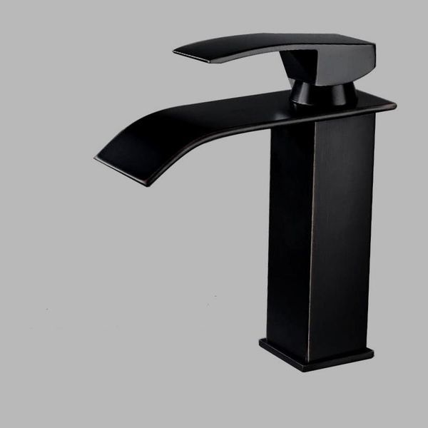 1pc bathroom basin sink faucet waterfall black single lever hole and cold washing tap faucets
1pc bathroom basin sink faucet waterfall black single lever hole and cold washing tap faucets