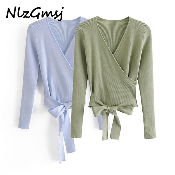 nlzgmsj women's criss-cross v-neck sweet asymmetric knit pullover bow sashes female autumn slim stretch fashion sweater 210628, White;black
nlzgmsj women's criss-cross v-neck sweet asymmetric knit pullover bow sashes female autumn slim stretch fashion sweater 210628, White;black