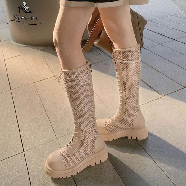 boots sgesvier 2021 knee high spring summer square heel fashion women shoes round toe mesh zipper lace up female size 43, Black
boots sgesvier 2021 knee high spring summer square heel fashion women shoes round toe mesh zipper lace up female size 43, Black