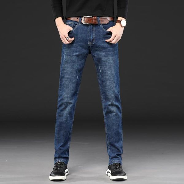men's jeans fall slim straight young stretch casual trousers trend autumn and winter models, Blue
men's jeans fall slim straight young stretch casual trousers trend autumn and winter models, Blue